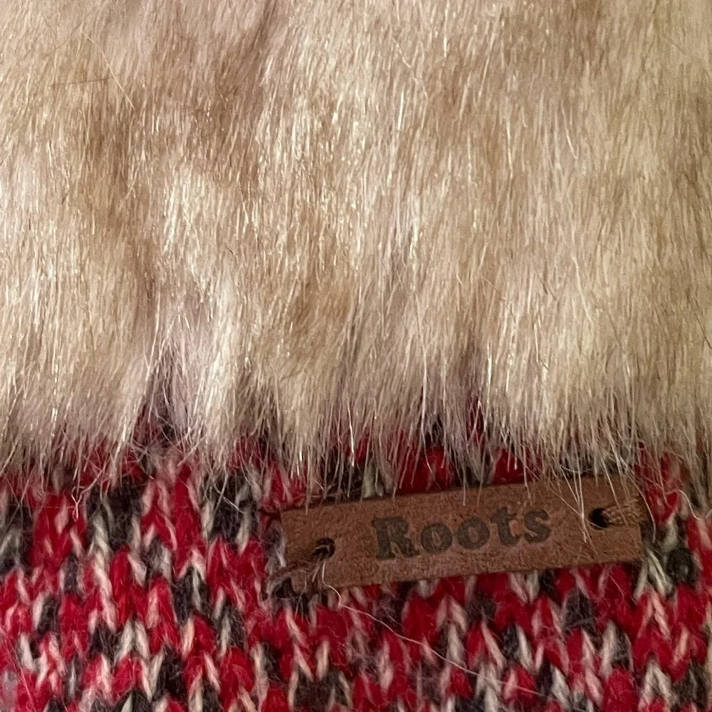 Roots Canada Kid Girls Neve Fair Isle Mitten L NWT